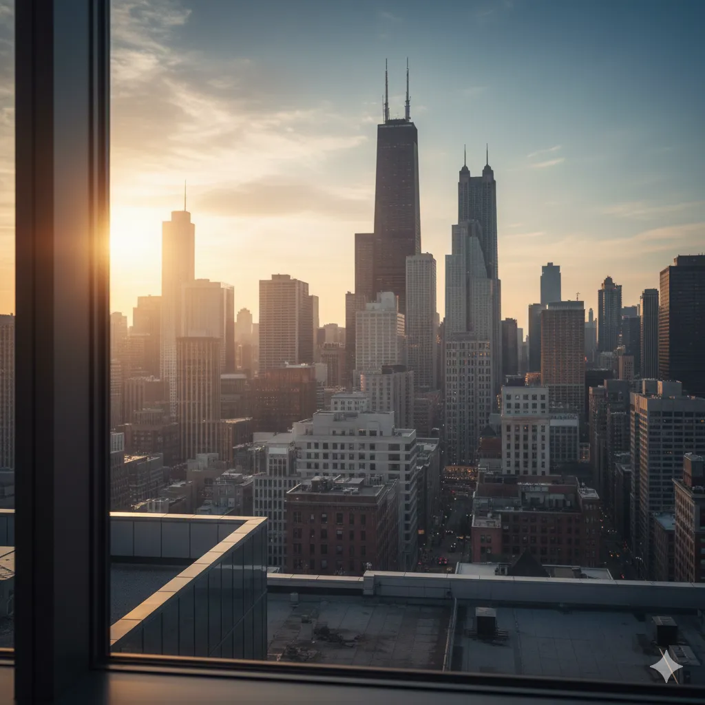 Modern Chicago office building representing professional tax advisory services